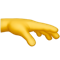 Palm Down Hand emoji on Apple